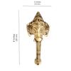 Новая латунная антикварная коричневая дверная ручка Crown Ganesha, 8 дюймов, антикварная коричневая, стандартная, упаковка из 1 шт. - латунь, ручка-скоба