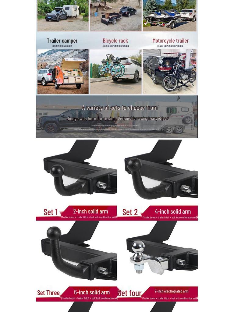 Suitable for Wei Pai Trailer Hitch: Towing Hook for Rogue, RV, Yacht, Flatbed, and Blue Mountain Trailers