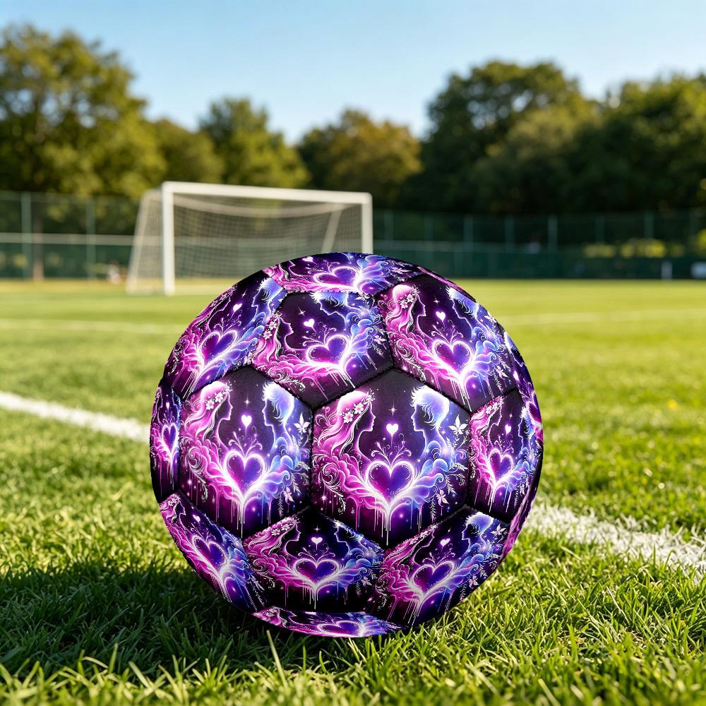 1pc Love Bloom Size 5 Soccer Ball Professional Match Training Football Indoor &Outdoor Sports Ball Lightweight Durable c6521