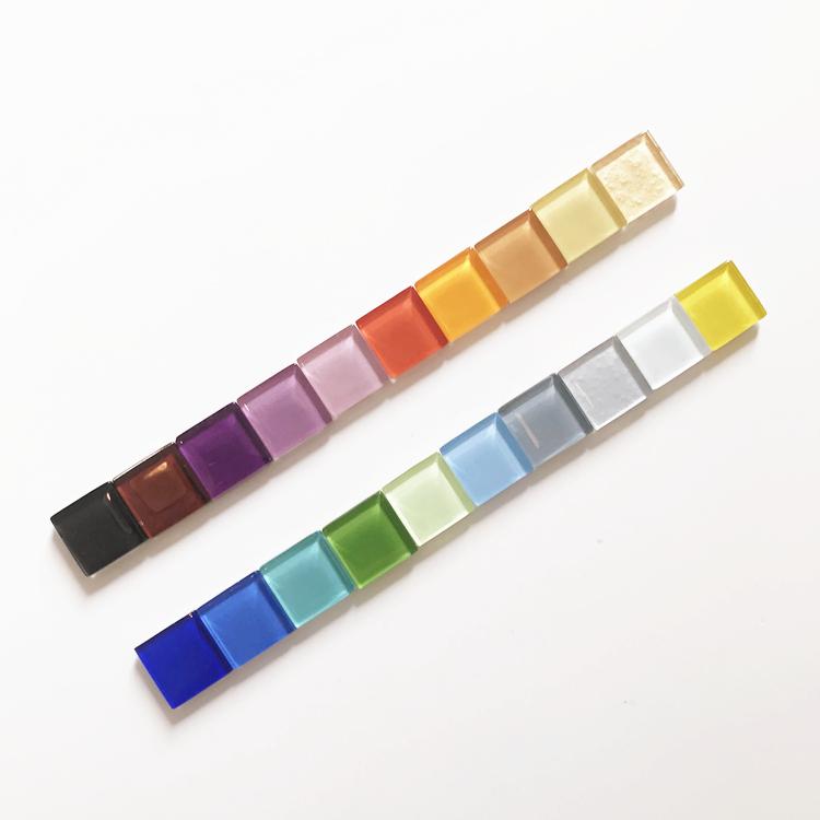 Стильные магниты на холодильник из стеклянной мозаики для фотографий - Креативный набор наклеек разных размеров