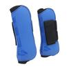 Horse Tendon Boots PU Thicken Shell Boots Horse Leg Protection for Jumping Riding CompetitionBlue L Front