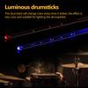 A Pair of Glow Drumsticks 15-Colors Light Drumstick Light Up Drumsticks Jazz Drumstick Drum