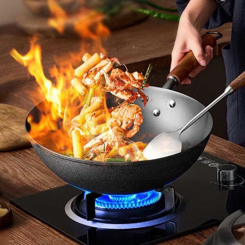 COOKER KING Чугунный вок с плоским дном, 30 см