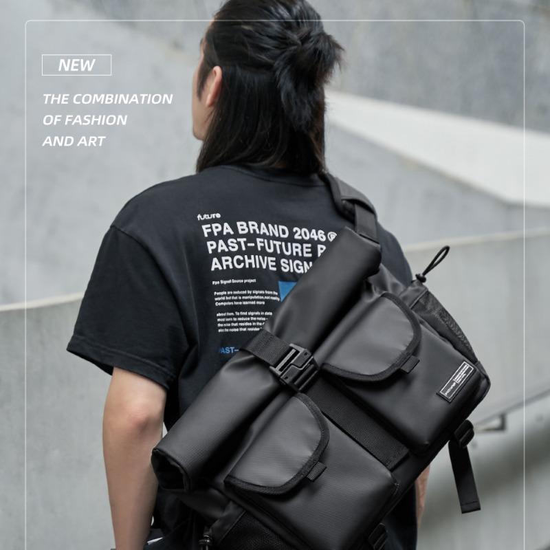 Сумка Hipster All-in-one большой емкости через плечо мужская функциональная велосипедная сумка через плечо сумка-мессенджер сумка для отдыха рюкзак