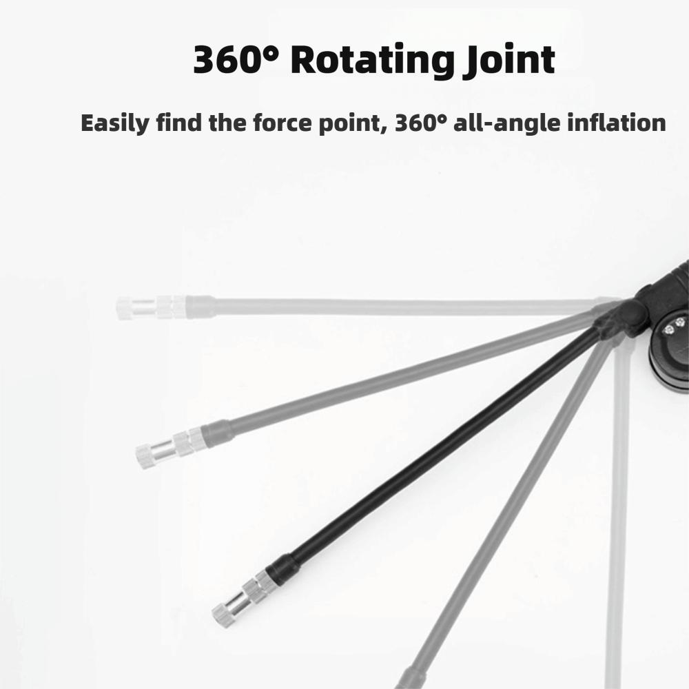 360 degree rotating connection Bicycle Air Pump High Pressure Pump  Rear Shock