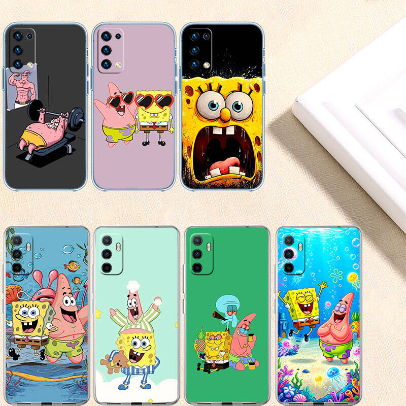 RT24 S-SpongeBos Case for Motorola E7 G6 G7 G8 G9 Plus Power Play G10 G20 G04 E30 E40 E22 E20 E13 E15 G22 G23 G05 G75 G35 G55
