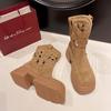 Ботинки женские туфли осень новые полые женские короткие ботильоны без застежек хит продаж удобная повседневная обувь для женщин