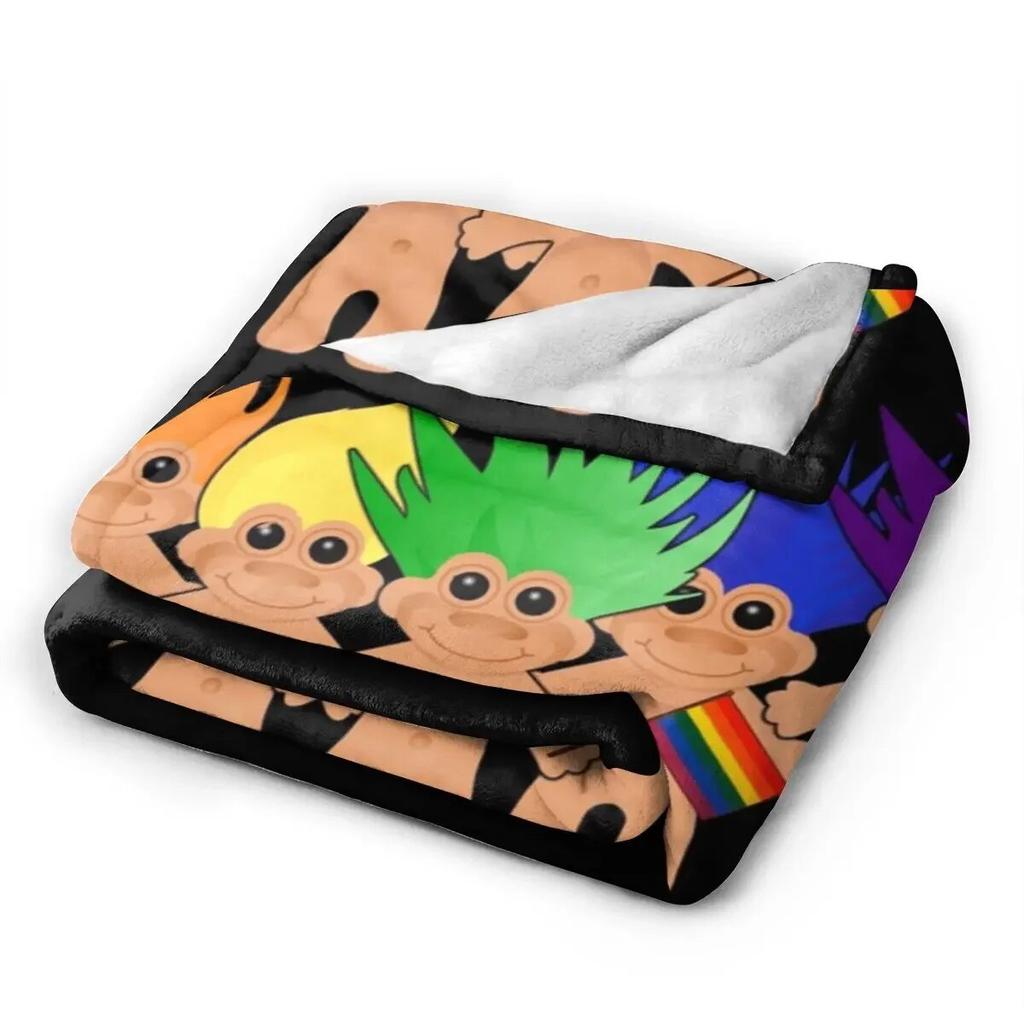Trolls For The Trolls! Blanket Soft Warm Flannel Throw Blanket Cover for Bed Living Room Picnic Travel Home Couch