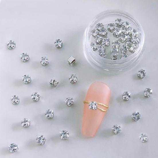 20 шт./кор. украшения для ногтей блестящие кубические цирконии блестящие стразы для ногтей ювелирные украшения для женщин