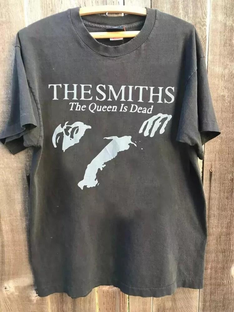 The Smiths The Smiths Королева Мертва Угольный Унисекс Футболка Мужская Женская Унисекс Футболка