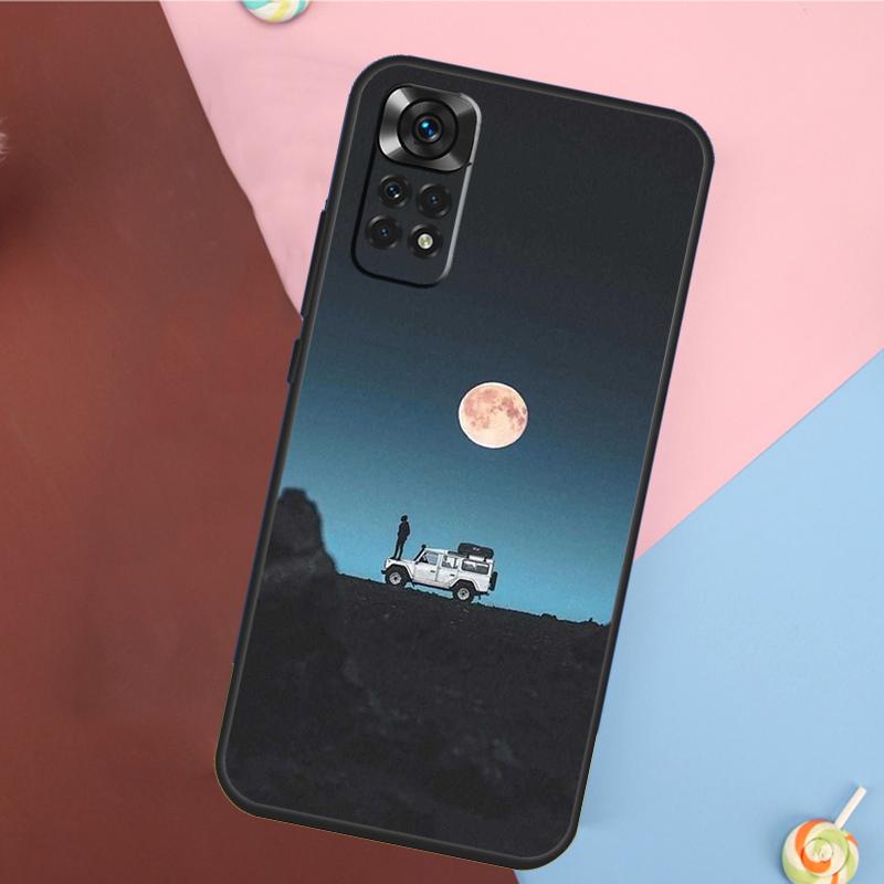 Чехол для Xiaomi Redmi Note 13 14 Pro 12 11 9 10 9S 10S 11S 12S Redmi 14C 10C 12C 13C с рисунком 'Кемпинг Природа Горы'