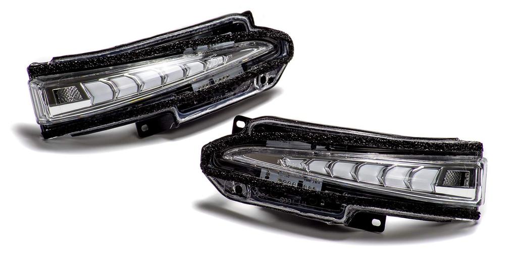 AVEST VerticalArrow Sequential LED Door Mirror Turn Signals for Toyota Harrier 60 Series (White)