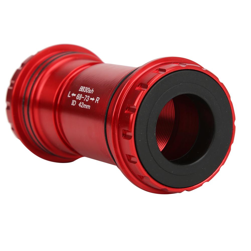 BB30 Alloy Bike Integrated Thrd Screw In Locking Bring Bottom Bracket Crankset   Accessory(Black )
