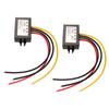 2pcs Car Buck Converter 24V To 12V 18‑36V To 12V 5A 60W Waterproof Automotive Power Converter Module