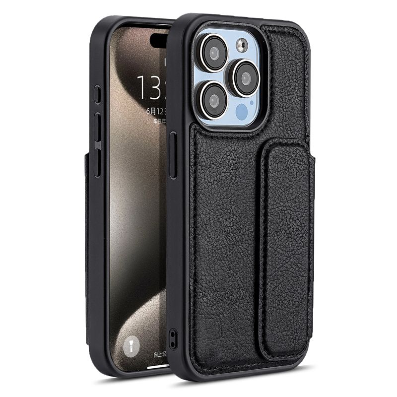 Apple 14 Pro Max Plug-in Leather Phone Case