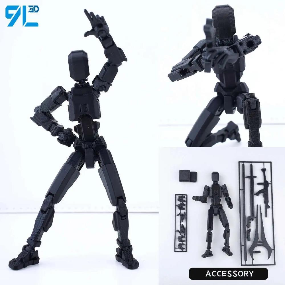 (Сборка завершена) Набор фигурок T13, Фигурка робота Dummy 13, Коллекционная фигурка Lucky 13, Артикулированная