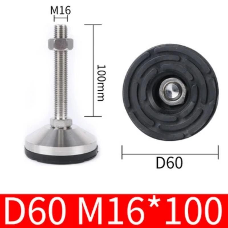 4 шт., нескользящая балансировочная чашка для ног из нержавеющей стали, регулируемая сверхмощная фиксированная ножка для промышленного оборудования, мебели