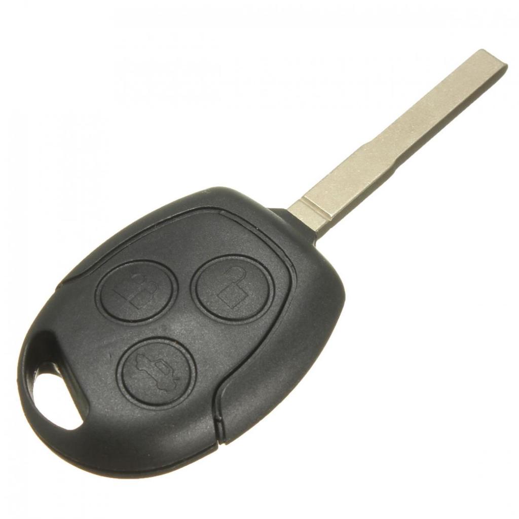 Умный дистанционный брелок с 3 кнопками, 433 МГц, необрезанный, с чипом 4D63, подходит для Ford Focus/Mondeo/Fiesta/Galaxy/S Max 2004-2011
