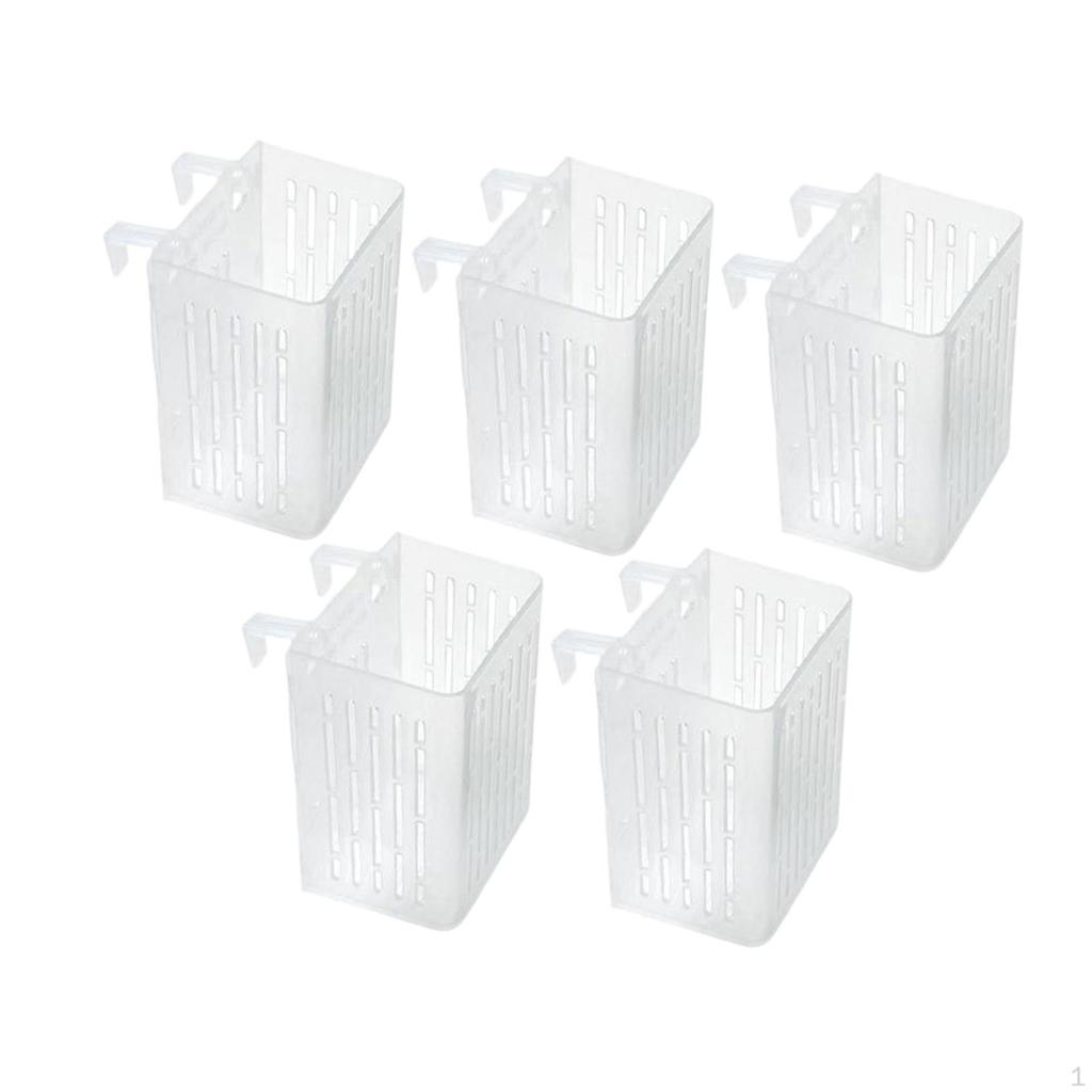 5 Aquarium Plant Holder, Aquatic Basket, Efficient Cups, Pots with Hooks for Landscape
