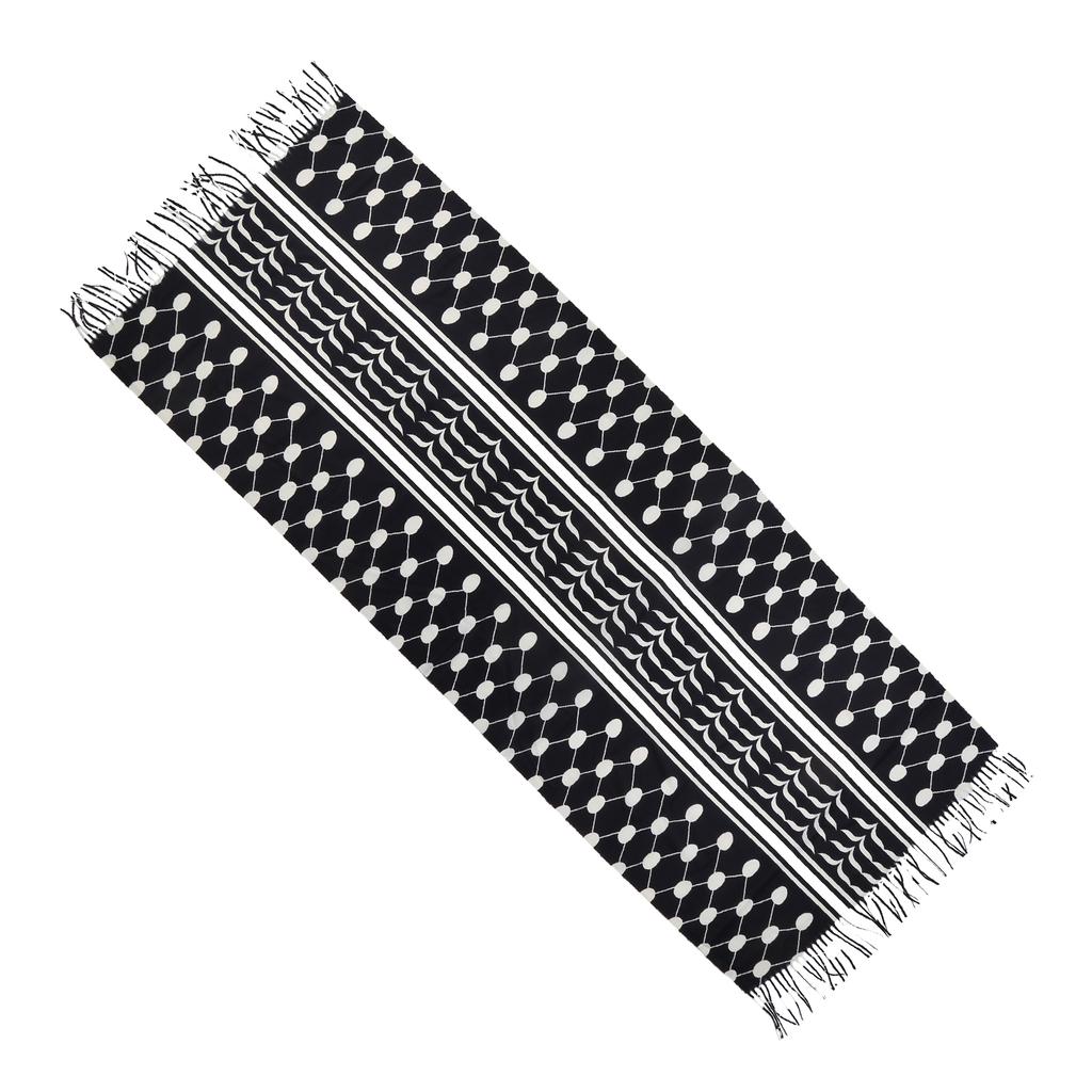 Adult Arab Style Pray Keffiyeh for Wedding Church Outdoor Travel Keffiyeh with Long Tassels Hot Weather Supplies