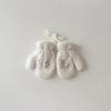 Fashion Baby Mittens Cute Floral Print Lace Winter Mittens for Girl Warm Plush Lined Thermal Toddler Kids Mittens