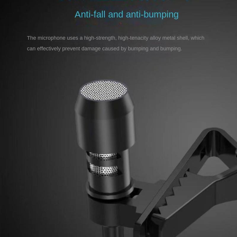 Mobile Phone Mini Microphone, Karaoke Voice-activated Wired Recording Lavalier Microphone