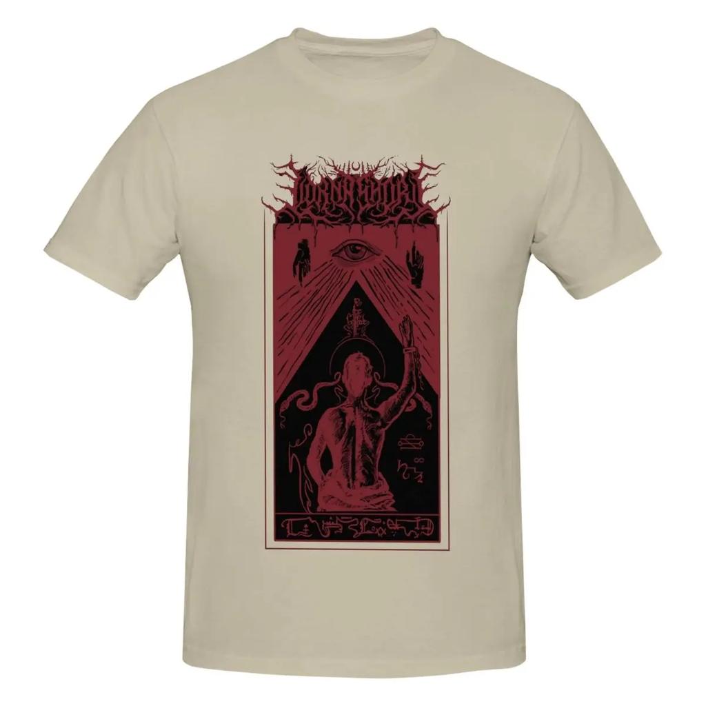 Летние мужские футболки Harajuku Lorna Shore Immortel Rock из чистого хлопка, модная футболка с коротким рукавом и круглым вырезом, большой размер