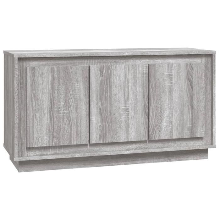 VidaXL Buffet sonoma gris 102x35x55 cm bois d'ingénierie 831891