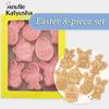 8Pcs/set Easter Plastic Cookie Cutter Rabbit Egg Biscuit Cutter 3D Cartoon Bunny Molds Baking Tools Easter Party DIY Decoration