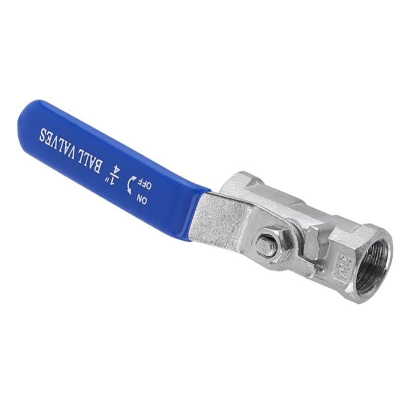 Female To Female Thread Ball Valve Stainless Steel 304 Handle Switch (1"BSP)