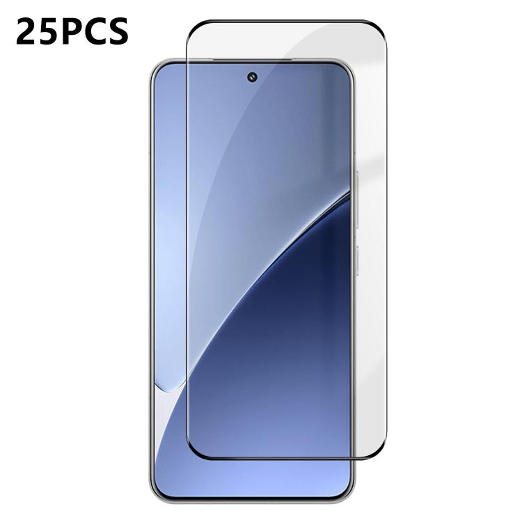25pcs High-Aluminum Curved Tempered Glass Film For Redmi Note 15 Pro+ Global, Full-Coverage HD Anti-Fingerprint Screen Protector
