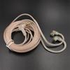 Кабель для наушников KZ ZS10 ZSN ZEX PRO, витой кабель из высокочистой бескислородной меди, 2-контактный кабель, посеребренный кабель с микрофоном