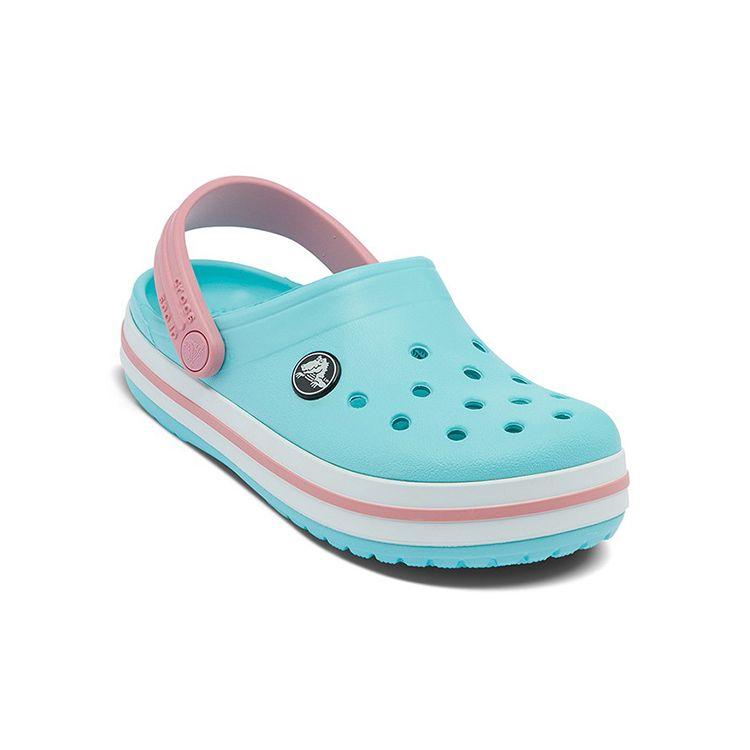 Crocs Bayaband Crocband Повседневные клоги Нескользящие Прочные сандалии Детские сандалии Синий Белый 207006-4S3