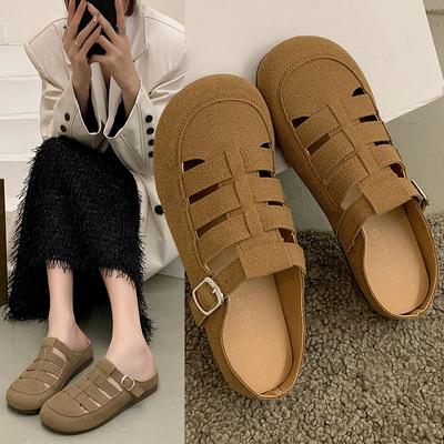 Женские новые летние модные толстые подошвы нескользящие ретро повседневные сандалии