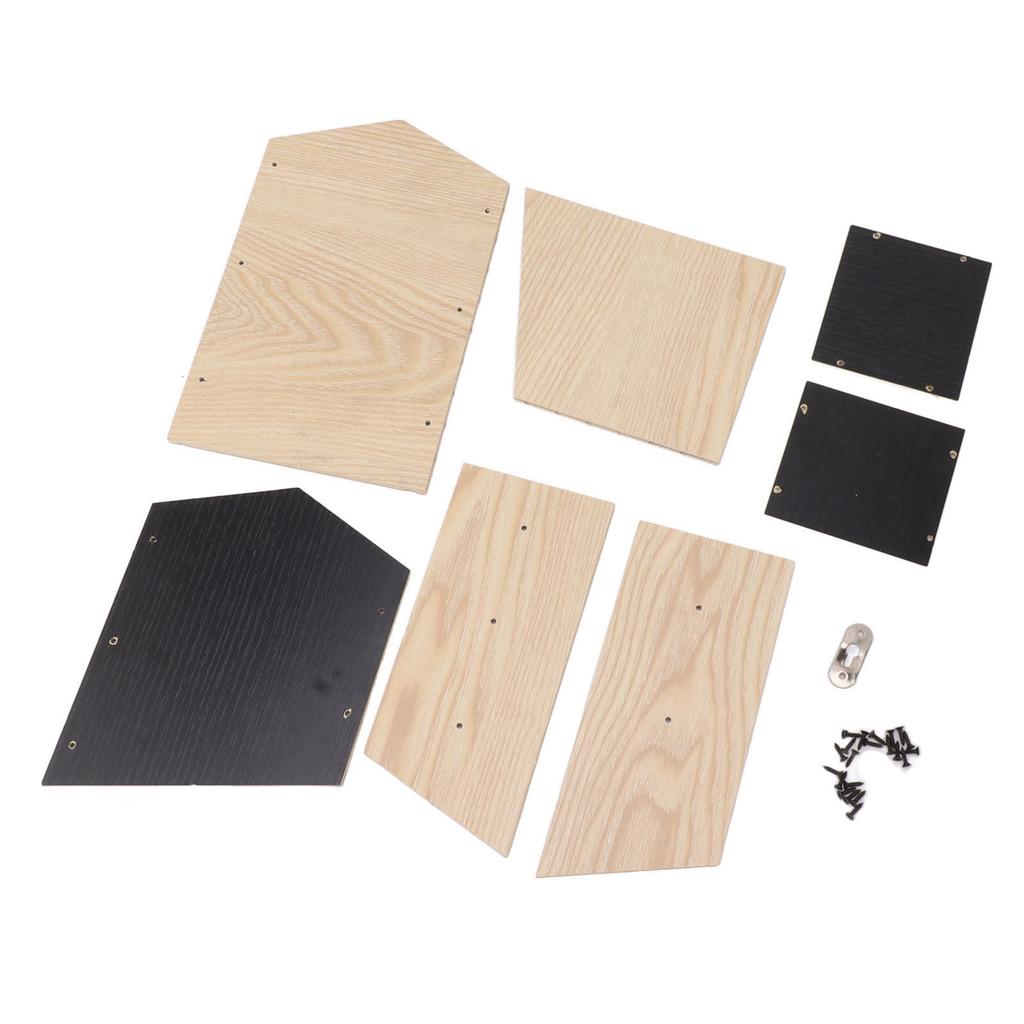 Комплект домика для летучих мышей, двухкамерный деревянный водонепроницаемый ветрозащитный домик для летучих мышей, укрытие для наружного сада и патио