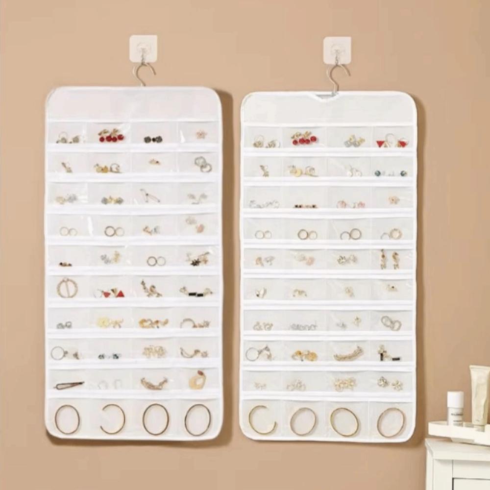 Non-woven Jewelry Storage Bag Foldable Hanging Storage Bag Women Jewelry Organizer Home Use