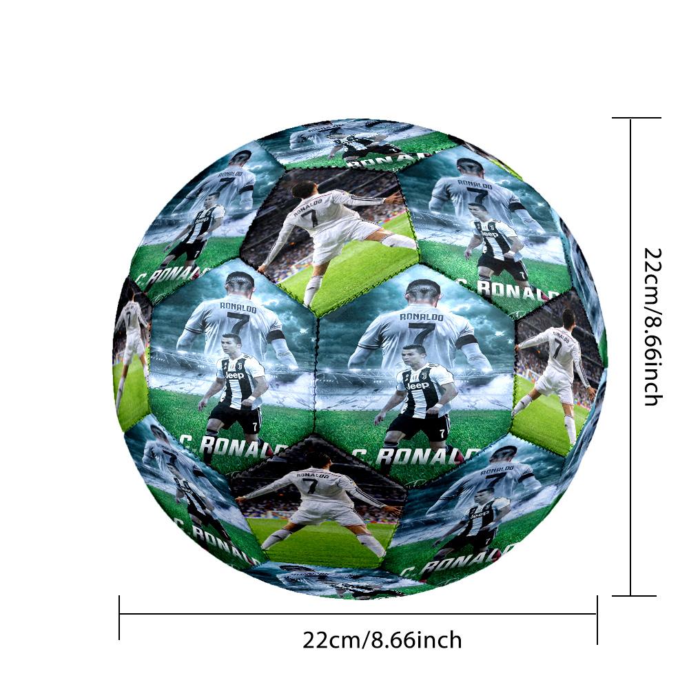 Ronaldo's Gb7 Football Legend Size 5 Soccer Ball Machine Sewn Indoor/Outdoor Training and Matches Soccer Accessory