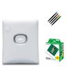 Instax SQUARE Link Square Link Instax Films Ash (20 & Pen, White)