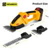 Newbeny Электрический триммер для живой изгороди 2 в 1, беспроводная эффективная бытовая секаторная пила, перезаряжаемые электроинструменты для батареи Makita 18 В