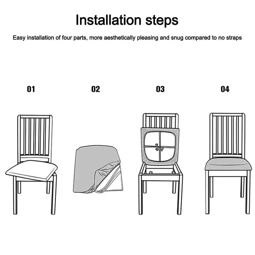 Эластичный Жаккардовый Чехол на Стул Моющийся Без Спинки Защитный Чехол для Стула Чехлы на Подушки Сидений