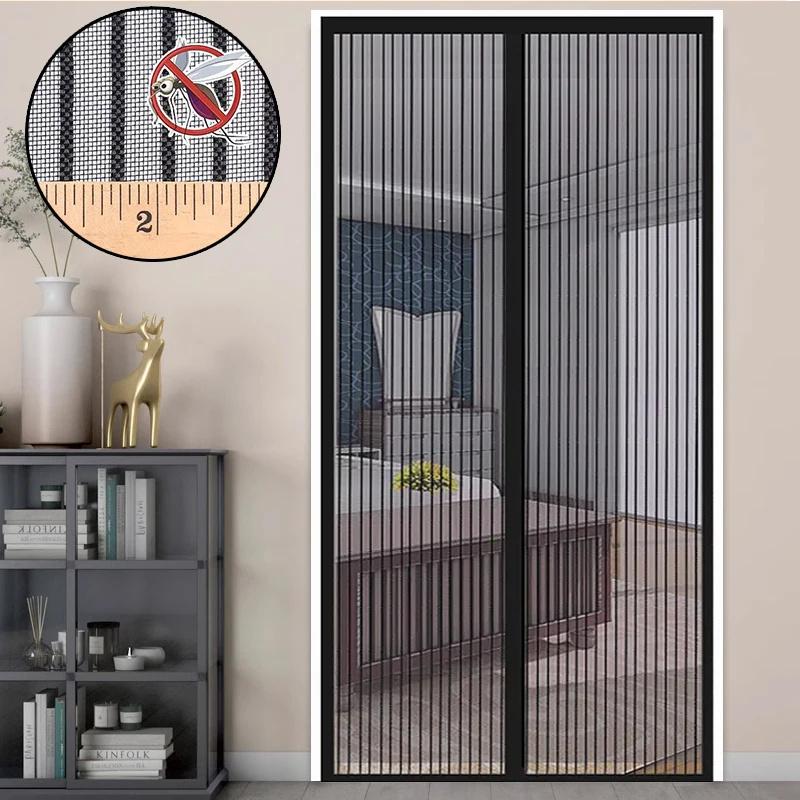 Summer Magnetic Mosquito Net Automatic Screen Door Curtain Mesh Curtain Summer Anti Bug Kitchen Sticker Curtain Window Door Curtain Net