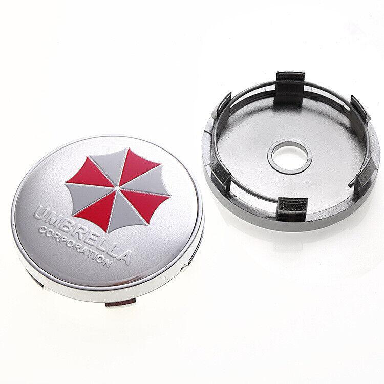 4 x 60 мм колпачки для ступицы колеса автомобиля с логотипом Umbrella Corp., противопыльные чехлы