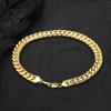 Punk Fashion 8mm Miami Curb Cuban Link Chain Bracelet Gold Silver Color Stainless Steel Hand Chains For Men Women Jewelry Gift