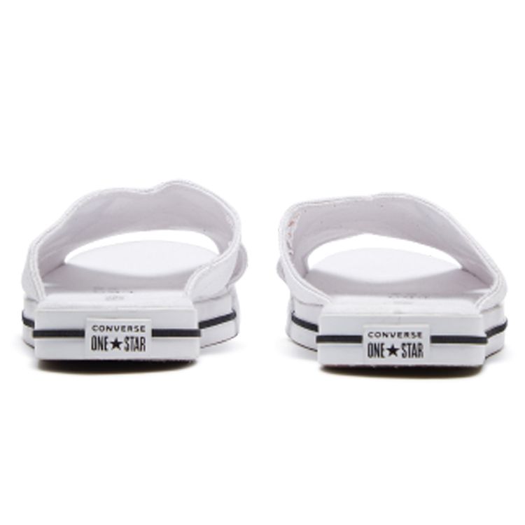 Converse Шлепанцы One Star Удобные Повседневные Шлепанцы на Резиновой Подошве Женские Сандалии Белые Черные 565530C
