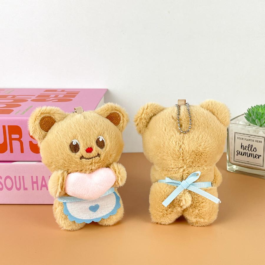 Plushie Bear Butter Keychain With Soft Pp Cotton For Valentines Gift Day