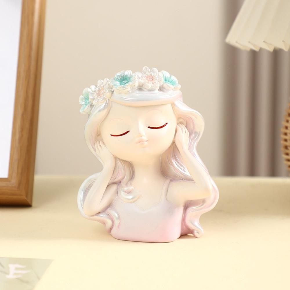Cute Fairy Head Plant Pot Cartoon Succulents Flower Pot Girl Face Flowerpot  Garden Courtyard