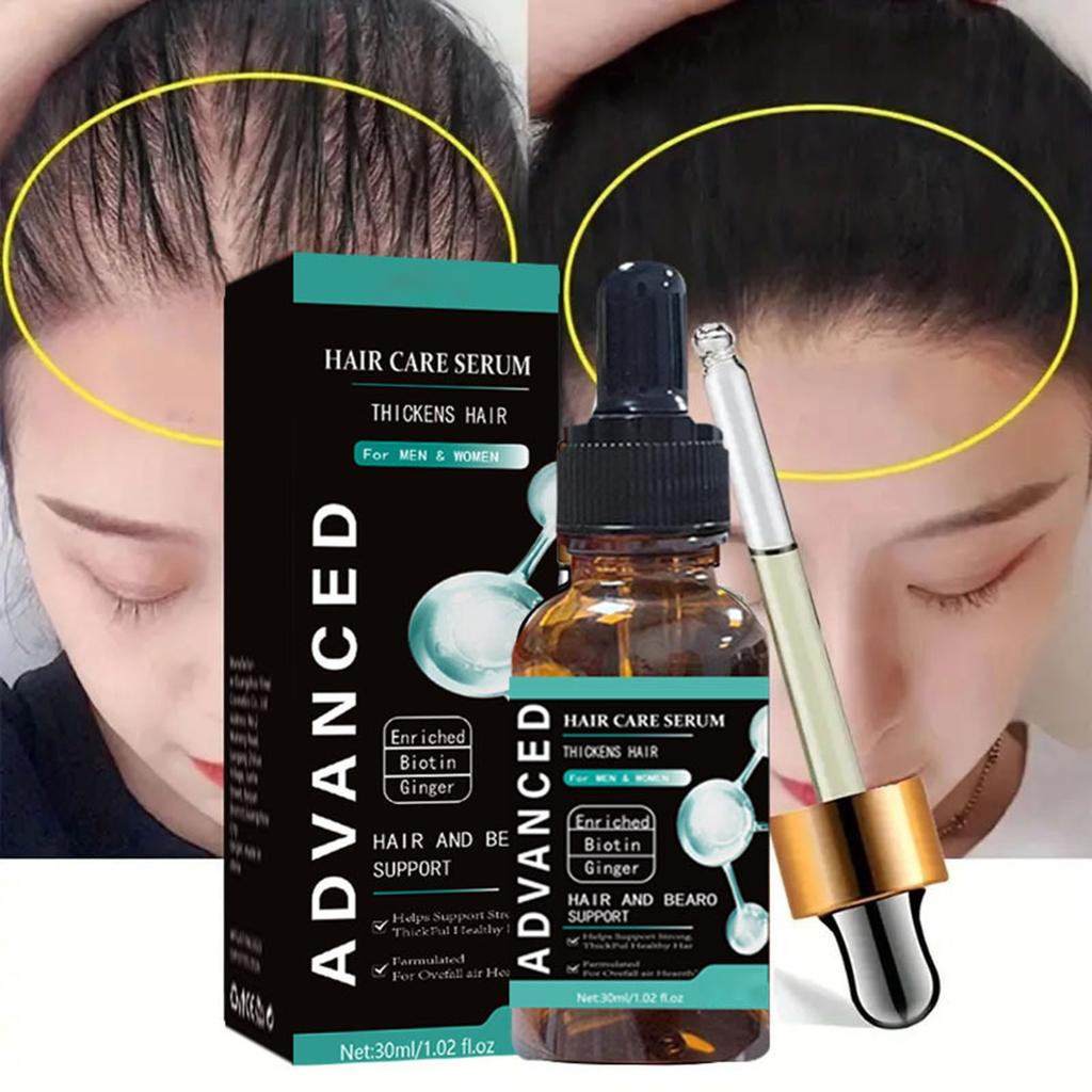 Масло для ухода за волосами с биотином утолщает и укрепляет волосы, восстанавливает волосы, предотвращает выпадение волос из-за сухости, химической завивки и окрашивания 30 мл