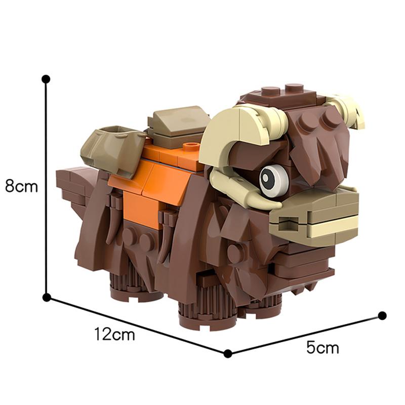 Buildmoc Star Movie Animal Tatooineds-Banthaed Monster Figures Model Building Blocks Toys for Children Kids Toys Gifts Banthas