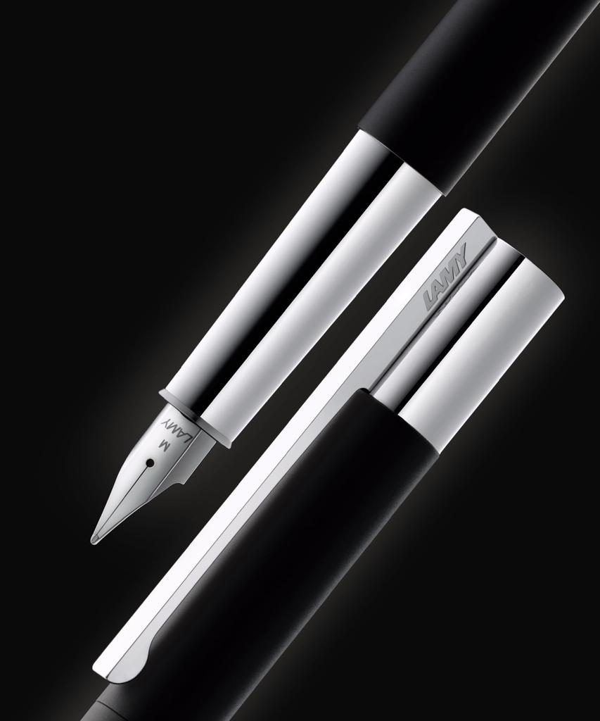 LAMY Fountain Nib B Matte Dual Official Import Pen, (bold), Scala, Black, L80-M, Use,