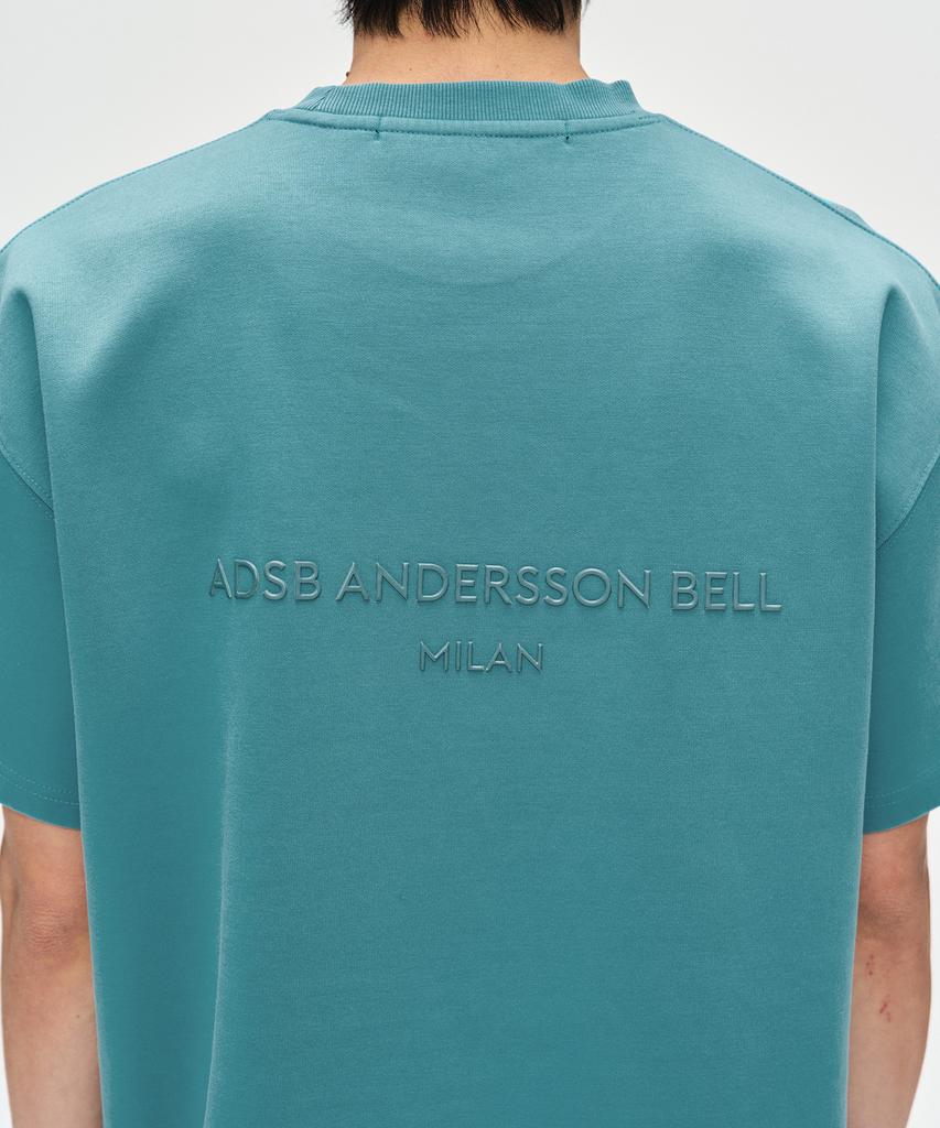 ADSB ANDERSSON BELL Унисекс Футболка с нашивкой-логотипом STOOL Atb1230U(синий)